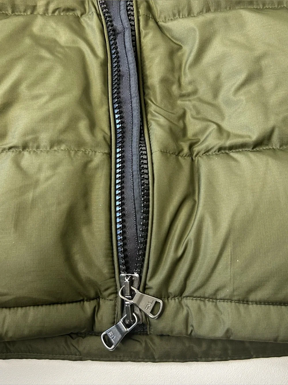POLO RALPH LAUREN Men M Gorham Black Green Down Puffer Body Warmer Vest Gilet.